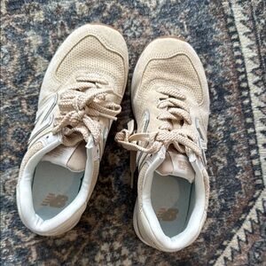 New Balance Cream Sneakers